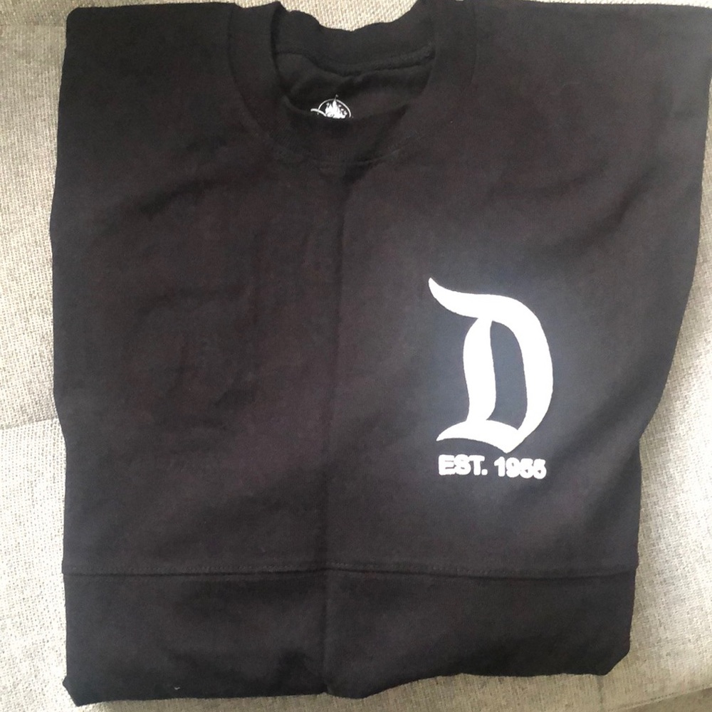Men's black Disneyland long sleeve t-shirt